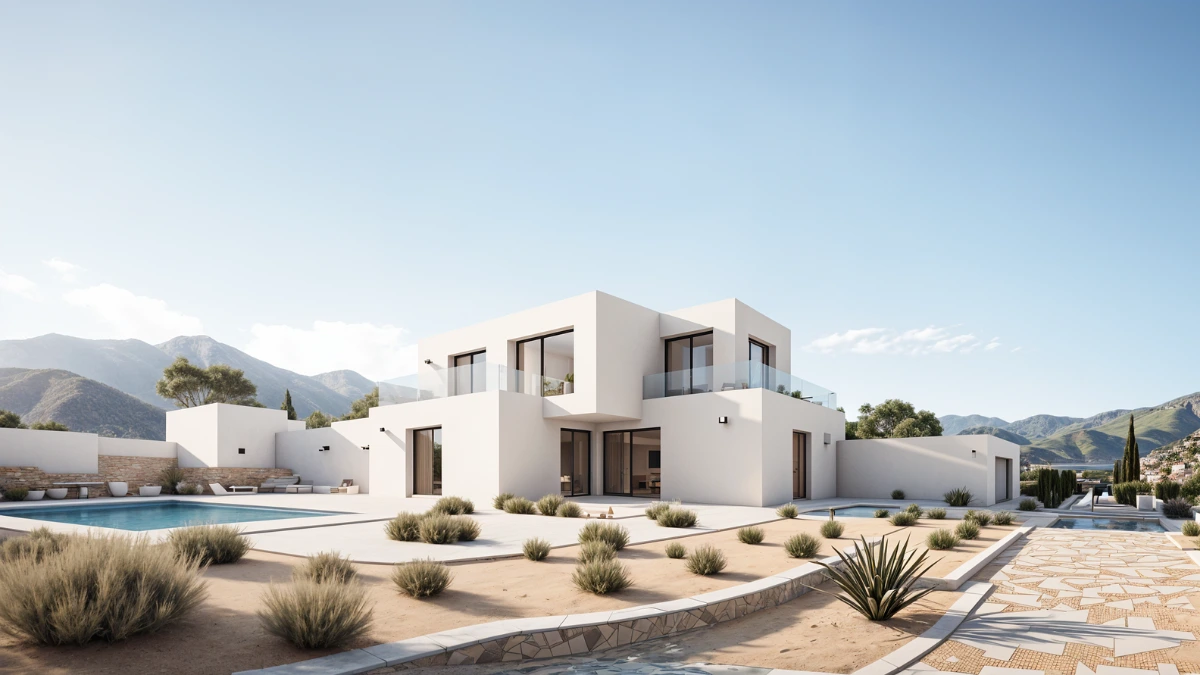 Exterior of villa